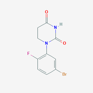 1-(5-Bromo-2-fluoro-phenyl)hexahydropyrimidine-2,4-dione