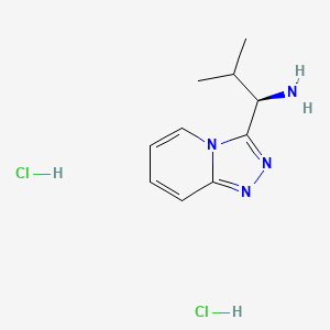 (1R)-2-methyl-1-{[1,2,4]triazolo[4,3-a]pyridin-3-yl}propan-1-amine dihydrochloride