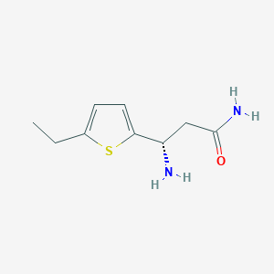 (S)-3-Amino-3-(5-ethylthiophen-2-yl)propanamide