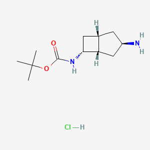 rac-tert-butyl N-[(1R,3S,5R,6S)-3-aminobicyclo[3.2.0]heptan-6-yl]carbamate hydrochloride