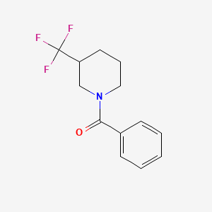 molecular formula C13H14F3NO B13486763 1-Benzoyl-3-(trifluoromethyl)piperidine 