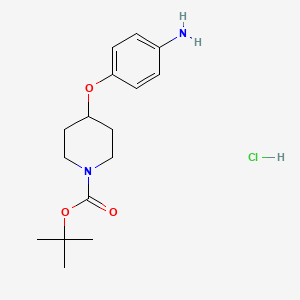 Tert-butyl 4-(4-aminophenoxy)piperidine-1-carboxylate hydrochloride