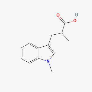 molecular formula C13H15NO2 B13486787 I+/-,1-Dimethyl-1H-indole-3-propanoic acid CAS No. 71711-32-5