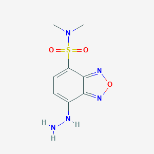 molecular formula C8H11N5O3S B134868 4-(N,N-二甲基磺酰胺基)-7-肼基-苯并呋喃 CAS No. 131467-86-2