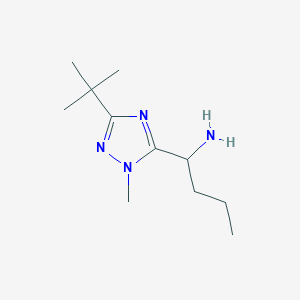 1-(3-(Tert-butyl)-1-methyl-1h-1,2,4-triazol-5-yl)butan-1-amine