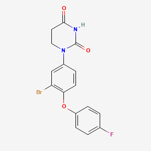 1-[3-Bromo-4-(4-fluorophenoxy)phenyl]hexahydropyrimidine-2,4-dione