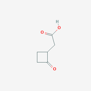 molecular formula C6H8O3 B13486855 2-(2-Oxocyclobutyl)acetic acid 