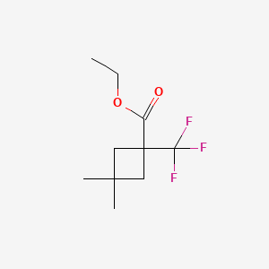 Ethyl 3,3-dimethyl-1-(trifluoromethyl)cyclobutane-1-carboxylate