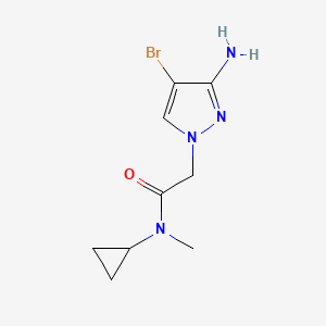 2-(3-Amino-4-bromo-1h-pyrazol-1-yl)-N-cyclopropyl-N-methylacetamide