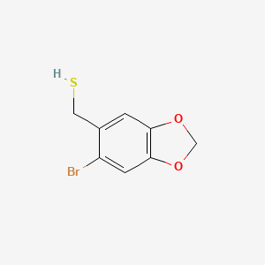 (6-Bromo-1,3-benzodioxol-5-yl)methanethiol