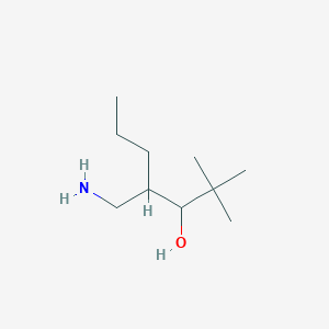 4-(Aminomethyl)-2,2-dimethylheptan-3-ol