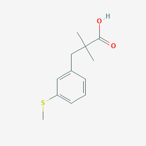 2,2-Dimethyl-3-(3-(methylthio)phenyl)propanoic acid