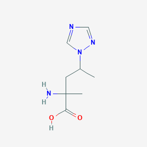 2-Amino-2-methyl-4-(1h-1,2,4-triazol-1-yl)pentanoic acid