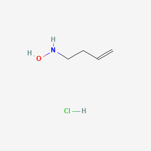 molecular formula C4H10ClNO B13486948 N-(but-3-en-1-yl)hydroxylamine hydrochloride 