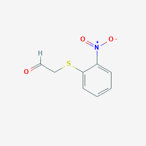 molecular formula C8H7NO3S B13486967 2-((2-Nitrophenyl)thio)acetaldehyde 