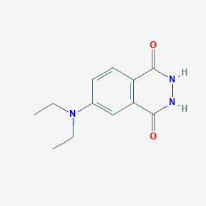 molecular formula C12H15N3O2 B1348697 6-(二乙氨基)-2,3-二氢酞嗪-1,4-二酮 CAS No. 29415-71-2
