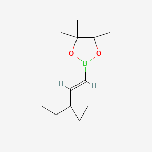 2-(2-(1-Isopropylcyclopropyl)vinyl)-4,4,5,5-tetramethyl-1,3,2-dioxaborolane