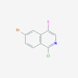 6-Bromo-1-chloro-4-iodoisoquinoline