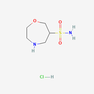 1,4-Oxazepane-6-sulfonamide hydrochloride