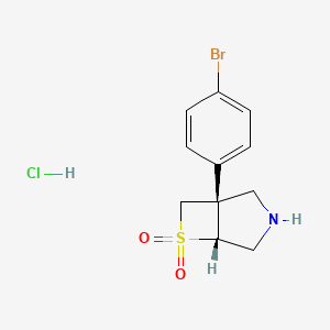 rac-(1R,5S)-1-(4-bromophenyl)-6lambda6-thia-3-azabicyclo[3.2.0]heptane-6,6-dione hydrochloride, cis