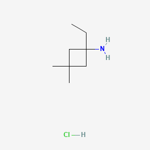 1-Ethyl-3,3-dimethylcyclobutan-1-amine hydrochloride