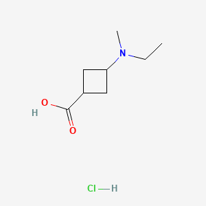 (1s,3s)-3-[Ethyl(methyl)amino]cyclobutane-1-carboxylic acid hydrochloride