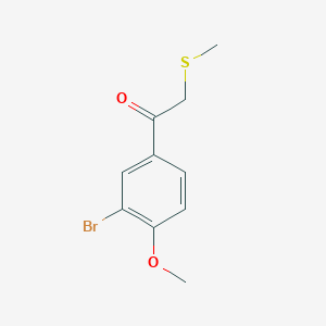 1-(3-Bromo-4-methoxyphenyl)-2-(methylthio)ethan-1-one