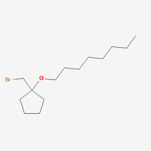 molecular formula C14H27BrO B13487170 1-(Bromomethyl)-1-(octyloxy)cyclopentane 