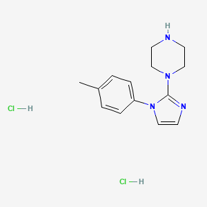 molecular formula C14H20Cl2N4 B13487217 1-[1-(4-methylphenyl)-1H-imidazol-2-yl]piperazine dihydrochloride 