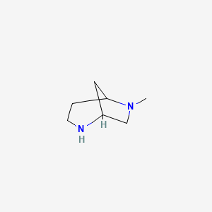 molecular formula C7H14N2 B13487226 6-Methyl-2,6-diazabicyclo[3.2.1]octane 