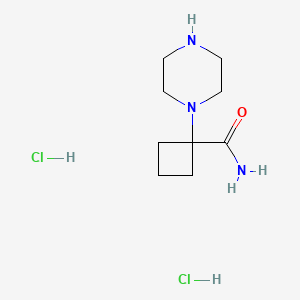 1-(Piperazin-1-yl)cyclobutane-1-carboxamide dihydrochloride