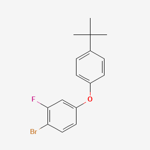 molecular formula C16H16BrFO B13487251 1-Bromo-4-(4-tert-butylphenoxy)-2-fluorobenzene 