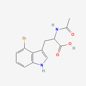 molecular formula C13H13BrN2O3 B13487259 N-Acetyl-4-bromo-DL-tryptophan 