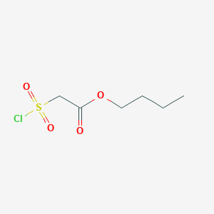 molecular formula C6H11ClO4S B13487298 Butyl 2-(chlorosulfonyl)acetate 