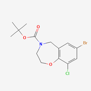 4-Boc-7-bromo-9-chloro-2,3,4,5-tetrahydrobenzo[f][1,4]oxazepine