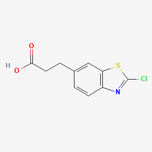 3-(2-Chloro-1,3-benzothiazol-6-yl)propanoic acid