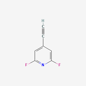 molecular formula C7H3F2N B13487354 4-Ethynyl-2,6-difluoropyridine 