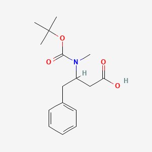 molecular formula C16H23NO4 B13487360 3-[Boc-(methyl)amino]-4-phenylbutanoic acid 