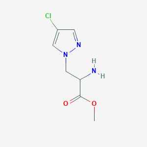 Methyl 2-amino-3-(4-chloro-1h-pyrazol-1-yl)propanoate