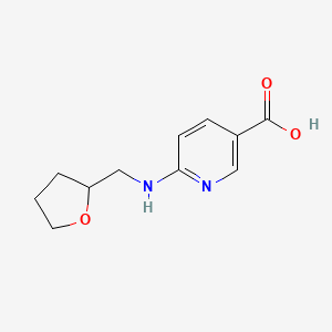 6-{[(Oxolan-2-yl)methyl]amino}pyridine-3-carboxylic acid