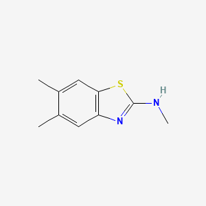 molecular formula C10H12N2S B13487449 N,5,6-Trimethyl-1,3-benzothiazol-2-amine CAS No. 62194-25-6