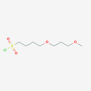 molecular formula C8H17ClO4S B13487460 4-(3-Methoxypropoxy)butane-1-sulfonyl chloride 