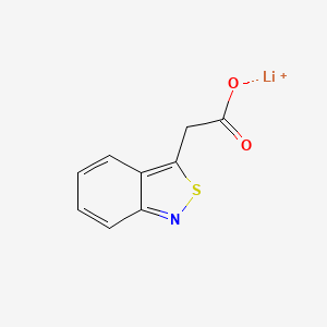 molecular formula C9H6LiNO2S B13487471 Lithium 2-(benzo[c]isothiazol-3-yl)acetate 