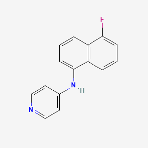 molecular formula C15H11FN2 B13487477 N-(5-fluoronaphthalen-1-yl)pyridin-4-amine 