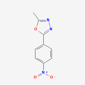 molecular formula C9H7N3O3 B1348751 2-甲基-5-(4-硝基苯基)-1,3,4-噁二唑 CAS No. 22815-99-2