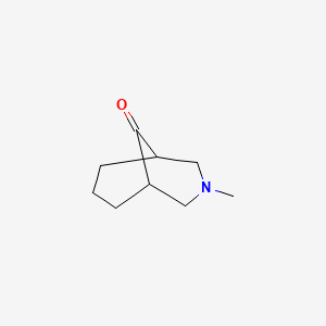 molecular formula C9H15NO B1348753 3-Methyl-3-azabicyclo[3.3.1]nonan-9-one CAS No. 4146-35-4