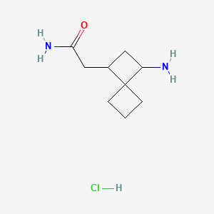 2-{3-aminospiro[3.3]heptan-1-yl}acetamide hydrochloride, Mixture of diastereomers