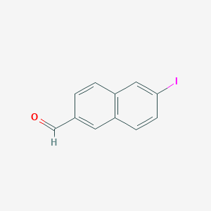 molecular formula C11H7IO B13487556 6-Iodonaphthalene-2-carbaldehyde 