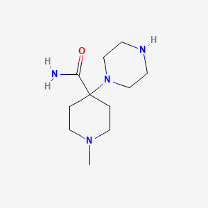 1-Methyl-4-(piperazin-1-yl)piperidine-4-carboxamide