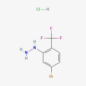 [5-Bromo-2-(trifluoromethyl)phenyl]hydrazine hydrochloride